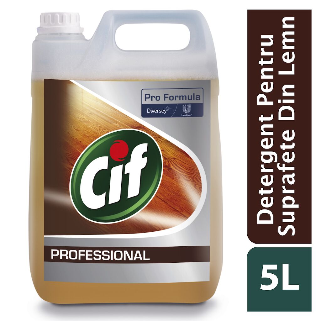 Cif Professional Detergent Pentru Suprafețe Din Lemn 2x5L
